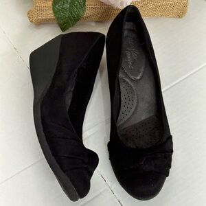 Dexflex Comfort Black Wedge Shoes